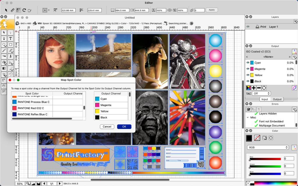 2026-05-21 at 14.03 PrintFactory Editor features on macOS in NFR version 2026_1_1_12499 FILE TO PRINT PrintFactory dealer Warsaw Poland